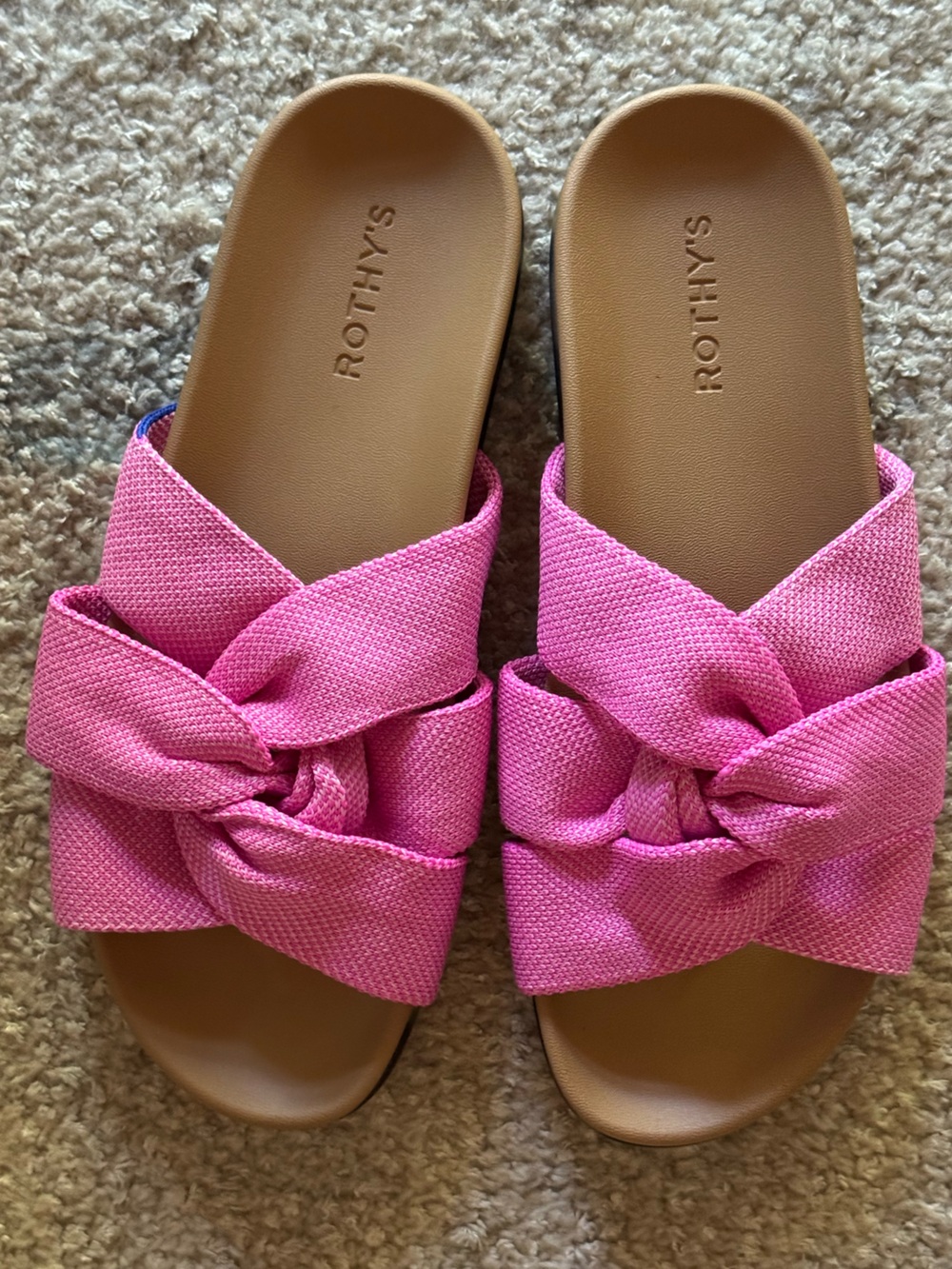 NEW Rothy’s The Twist Slide Sandal in Snapdragon - Picture 8 of 11